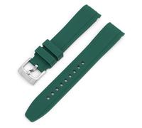 SNHHNSW Cinta di silicone per la fascia d'oro dell'arco di estremità curva dei cittadini per per un braccialetto impermeabile morbido 20mm 22mm