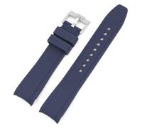 SNHHNSW Cinta di silicone per la fascia d'oro dell'arco di estremità curva dei cittadini per per un braccialetto impermeabile morbido 20mm 22mm