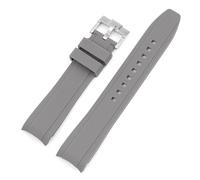 SNHHNSW Cinta di silicone per la fascia d'oro dell'arco di estremità curva dei cittadini per per un braccialetto impermeabile morbido 20mm 22mm