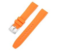SNHHNSW Cinta di silicone per la fascia d'oro dell'arco di estremità curva dei cittadini per per un braccialetto impermeabile morbido 20mm 22mm