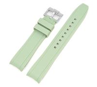 SNHHNSW Cinta di silicone per la fascia d'oro dell'arco di estremità curva dei cittadini per per un braccialetto impermeabile morbido 20mm 22mm