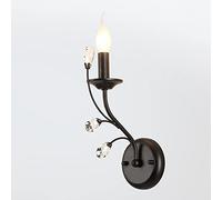 SNHHNSW Crystal Wall Lights Scon for Bedroom,Retro Minimalist Style Porch Wall Lamp,Metal Candle Wall Lighting Fixtures for Interior Hallways,BD-A05