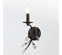 SNHHNSW Crystal Wall Lights Scon for Bedroom,Retro Minimalist Style Porch Wall Lamp,Metal Candle Wall Lighting Fixtures for Interior Hallways,BD-A03