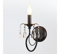 SNHHNSW Crystal Wall Lights Scon for Bedroom,Retro Minimalist Style Porch Wall Lamp,Metal Candle Wall Lighting Fixtures for Interior Hallways,BD-A04
