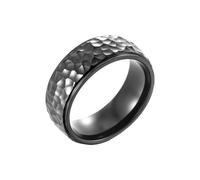 SNHHNSW Famba nuziale, Festa nuziale per uomo che martellava il modello largo 8mm da uomo gioielli per la promessa di fidanzamento