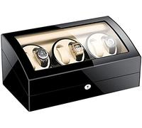 SNHHNSW Lampadario Automatico orologio Winder 6 7 Watch Winder Box Motore tranquillo Impostazioni di controllo in modo indipendente Orologi Display Storage (D) lampadario