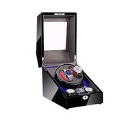 SNHHNSW Lampadario avvegno di orologio per 2 orologi 3 stoccaggio, luce, guscio di legno e pelle in fibra di carbonio, abbastanza motori, fit lady and man orologi lampadario