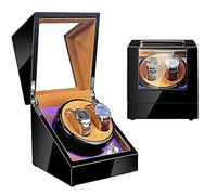 SNHHNSW Lampadario orologio orologio vento di avvolgitore Automatico a 2 orologi e motore silenzioso con leggero 5 modalità di rotazione si adattano alla signora e all'uomo orologio lampadario