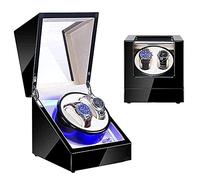 SNHHNSW Lampadario orologio orologio vento di avvolgitore Automatico a 2 orologi e motore silenzioso con leggero 5 modalità di rotazione si adattano alla signora e all'uomo orologio lampadario