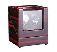 SNHHNSW Lampadario vento automatico dell'orologio, scatola automatica a doppio orologio con vernice a piano leggero blu finitura automobilistica silenziosa e alimentata a batteria, lampadario G