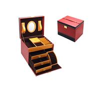 SNHHNSW Multi-Grid Large Capacity Box, Portable PU Leather Organizer Storage Case for Storage & Display Necklace Ring Earring Bracelet
