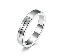 SNHHNSW o anello di acciaio inossidabile inciso cubico alla moda rosa per uomini donne, design un unico fascio di anello di fidanzamento del matrimonio, taglia L 1/2-x 1/2