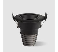 SNHHNSW Recessed Small Ceiling Spotlight LED Downlights Under Cabinet Mini LED Downlight 1w/3w/5w AC 220V White Light 6000K for Showcase Cabinet Kitchens Living Rooms Indoor Lighting, Black 5w