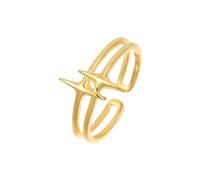 SNHHNSW Star Regolable Open per donne Impilamento minimalista a doppio strato impilamento espandibile con le dita del dito comfort adatto per la festa di promessa di nozze