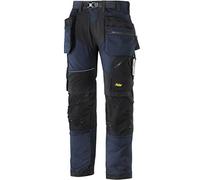 Snickers 69029504048 - Pantaloni da Lavoro Flexiwork, con Tasche a Fondina, Colore: Blu Navy/Nero
