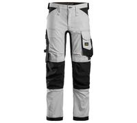 Snickers AllroundWork pantaloncini da lavoro elasticizzatiit, EN 14404 bianco-nero 100
