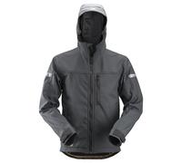 Snickers AllroundWork softshell da lavoroitgiacca con cappuccio acciaio grigio-nero S