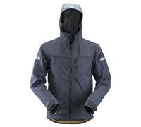 Snickers AllroundWork softshell da lavoroitsjacke w. Kapuze Navy-Nero XL
