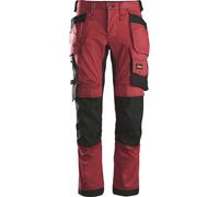 Snickers AllroundWork Stretch Arbeitshose wit tasche per fondina Chilli/nero 108