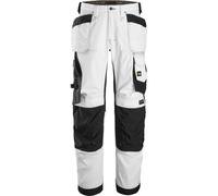 Snickers AllroundWork Stretch Loose Fit Arbeitshose wit Tasche a fondina Bianco/Nero 154