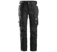 Snickers AllroundWork stretch workitsh. w. Tasche a fondina, EN 14404 Nero 108