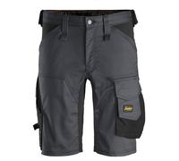 Snickers Workwear Pantaloncini Elasticizzati AllroundWork Grigio Acciaio-Nero Taglia 52, Non Si Applica