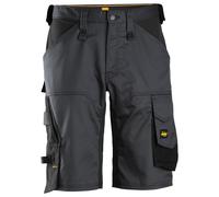 Snickers AllroundWork stretch workitsshorts, EN 14404 acciaio grigio-nero 62