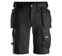 Snickers AllroundWork stretch workitsshorts w. holster pockets steel grey-black 48