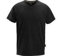 Snickers Arbeitsshirt Maglietta con scollo a V Nero S
