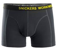 Snickers Body Mapping Stretch Boxerspantaloncini 2 pezzi nero-grigio acciaio 3XL
