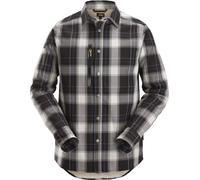 Snickers Camicia a maniche lunghe AllroundWork, camicia a isolamento termico nero/bianco XXL