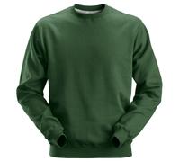 Snickers Felpa classica in cotone verde bosco M
