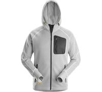 Snickers Fleecepullover FlexiWork Fleece Arbeitshoodie Bianco/Nero XS