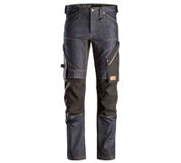 Snickers FlexiWork pantaloncini da lavoro in denimit, EN 14404 denim-nero 46