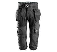Snickers FlexiWork pirataitshose w. Tasche per fondina, EN 14404 Nero 112