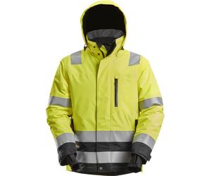 Snickers Giacca ad alta visibilità AllroundWork High-Vis WP 37,5 giacca da lavoro isolatait, classe 3 High-Vis giallo/nero XL