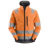 Snickers Giacca da lavoro AllroundWork hi-vis softshellit, classe 3, EN 20471 HV arancio-grigio acciaio S