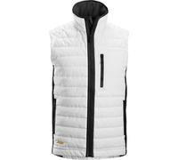 Snickers Gilet AllroundWork 37.5® Isolator Arbeitsweste Bianco/Nero M