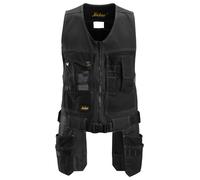 Snickers Gilet da lavoro in tela nero XXL