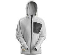 Snickers Ladies Fleecepullover FlexiWork Ladies Fleece Hoodie Bianco/Nero L