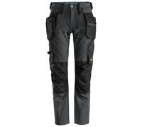 Snickers LiteWork Arbeitshose tasche a fondina staccabili acciaio grigio-nero 50