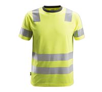 Snickers Maglietta AllroundWork Hi-Vis, Classe 2, EN 20471 Giallo High-Vis S