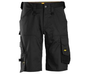 Snickers Pantaloncini AllroundWork Stretch Arbeit, EN 14404 Nero 50