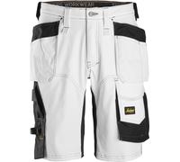 Snickers pantaloncini corti da lavoroitAllroundWork pantaloncini da lavoro elasticizzatiitconit tasche a fondina, Loosefit bianco/nero 50