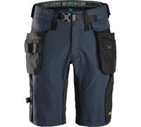 Snickers pantaloncini corti da lavoroitpantaloncini FlexiWork conit tasche a fondina staccabili Navy/Nero 48