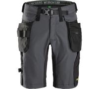Snickers pantaloncini corti da lavoroitpantaloncini FlexiWork wit tasche a fondina staccabili grigio acciaio/nero 46