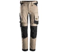 Snickers Pantaloncini da lavoro elasticizzati AllroundWorkit, EN 14404 Khaki-Nero 100