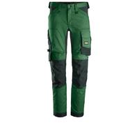 Snickers Pantaloncini da lavoro elasticizzati AllroundWorkit, EN 14404 verde bosco-nero 100