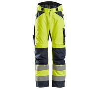 Snickers Pantaloncini da lavoro isolanti AllroundWork Hi-Vis 37.5®it, classe 2, EN 14404, 20471 HV-giallo-navy XXL