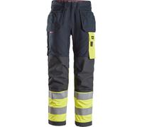 Snickers Pantaloni antifiamma ProtecWork High-Vis workitshose wit Tasche a fondina, cl. 1 Navy/High-Vis Yellow 46